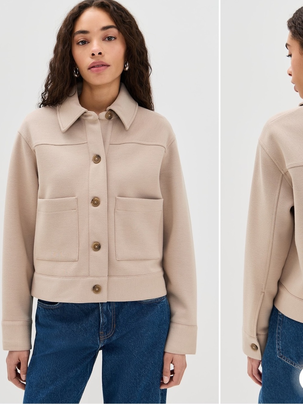 Vince Cropped Patch Pocket Jacket